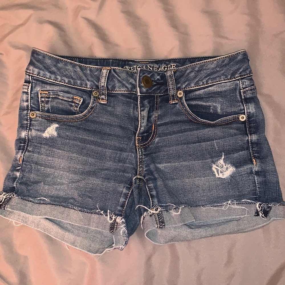 American Eagle High Waisted Jean Shorts